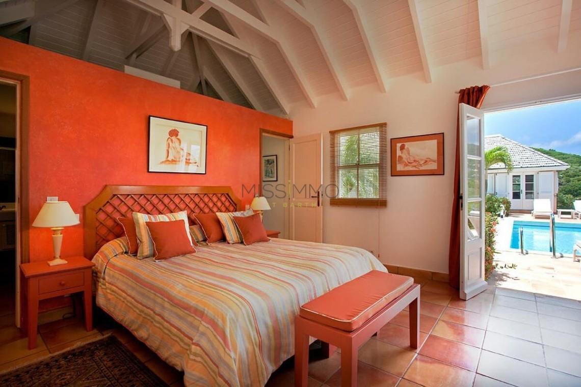 Villa la Le Roc Bedroom St Bart Villa