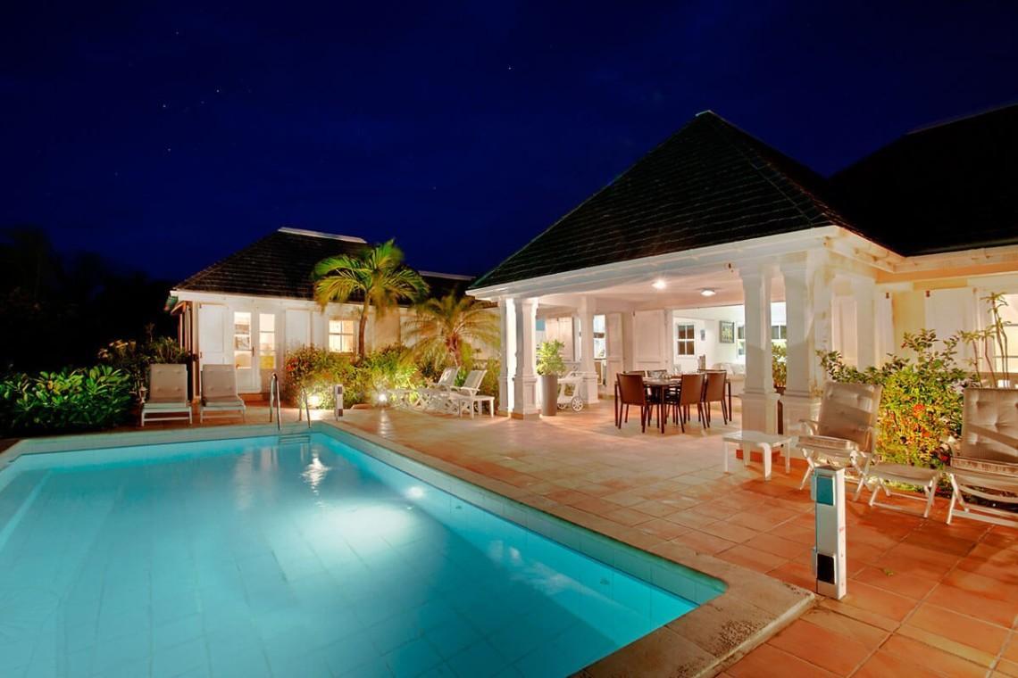 Villa la Le Roc Night St Bart Villa