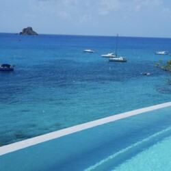 stbarth villa pleasure sea view infinity pool